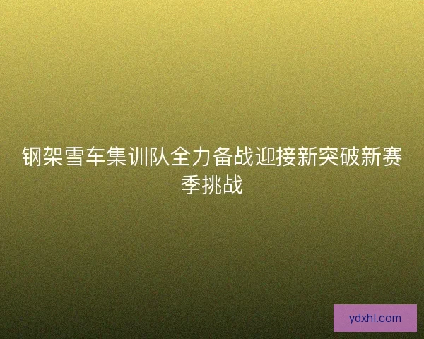 钢架雪车集训队全力备战迎接新突破新赛季挑战