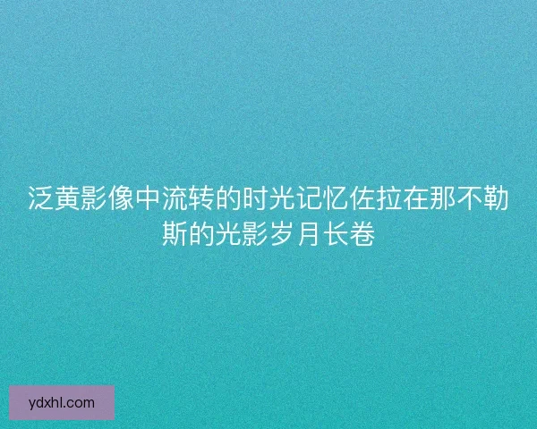 泛黄影像中流转的时光记忆佐拉在那不勒斯的光影岁月长卷 泛黄影像中流转的时光记忆佐拉在那不勒斯的光影岁月长卷